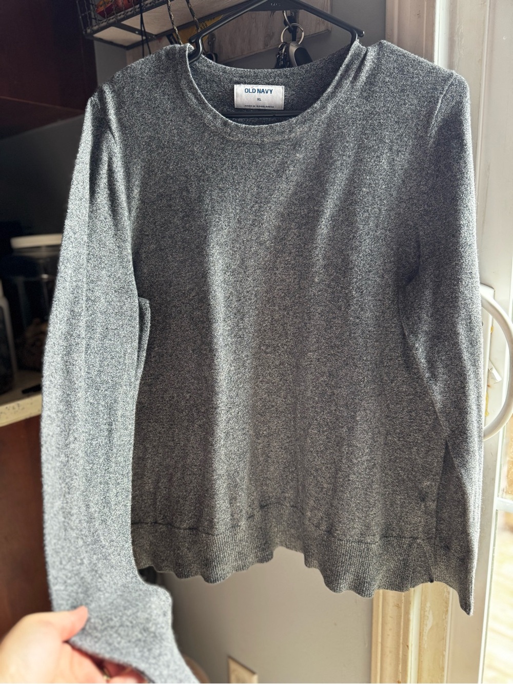 Old Navy Heather Gray Crew Neck Sweater
